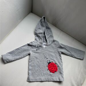 Carter’s 18M “I Love You” Ladybug Red Cotton Sweater Hoodie
